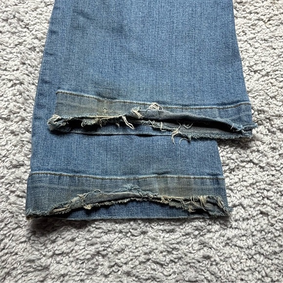 Seven7 Jeans Womens 29 Sexy Flare Distressed Bell Bottoms Stretch Regular BOHO - Picture 6 of 7